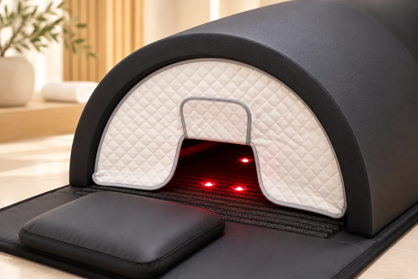 Matelas et rideau matelassé du dôme